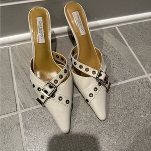 Tony Bianco Savoir Mule Cream